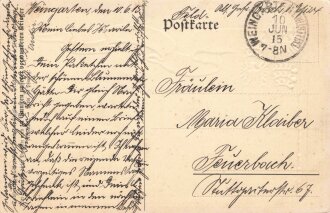 1. Weltkrieg, Ansichtskarte "Das eiserne Korps"