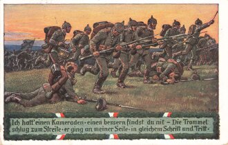 1. Weltkrieg, Ansichtskarte "Unsere Feldgrauen - Ich...