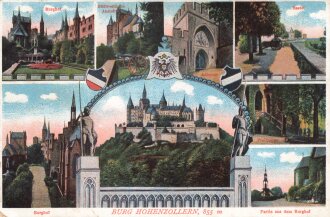 1. Weltkrieg, Ansichtskarte "Burg Hohenzollern"