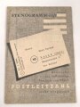 Stenogrammheft 2. Weltkrieg, blanko
