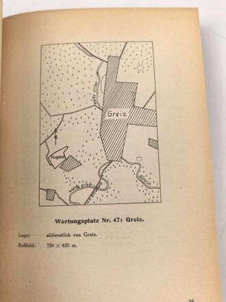 NSFK "Deutschlandsflug 1938 - Flugplatz Lageskizzen", DIN A5, 96 Seiten, gebraucht