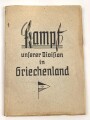 72. I.D. "Kampf unserer Division in Griechenland", DIN A5, 157 Seiten, gebraucht