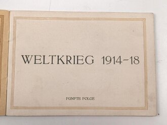 Österreich k.u.k. "Offizielles Kriegsbilderalbum - Weltkrieg 1914-18" Fünfte Folge, DIN A6, gebraucht