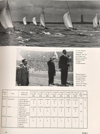 "XI.Olympiade Berlin 1936 Amtlicher Bericht Band I und Band II" über 1200 Seiten, DIN A4, gebraucht
