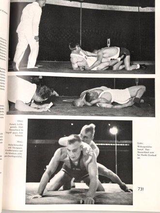 "XI.Olympiade Berlin 1936 Amtlicher Bericht Band I und Band II" über 1200 Seiten, DIN A4, gebraucht