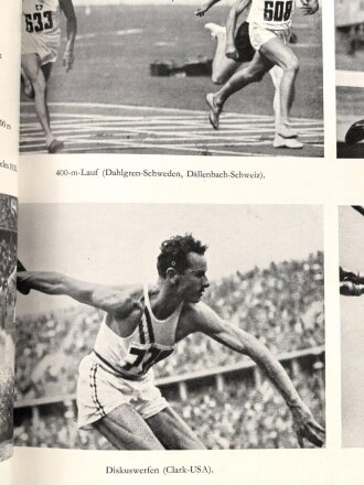 "XI.Olympiade Berlin 1936 Amtlicher Bericht Band I und Band II" über 1200 Seiten, DIN A4, gebraucht