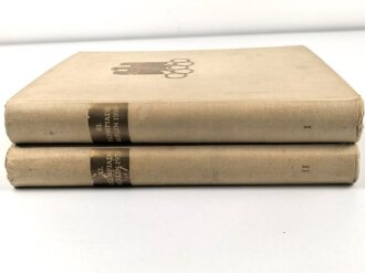 "XI.Olympiade Berlin 1936 Amtlicher Bericht Band I und Band II" über 1200 Seiten, DIN A4, gebraucht