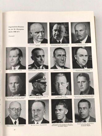 "XI.Olympiade Berlin 1936 Amtlicher Bericht Band I und Band II" über 1200 Seiten, DIN A4, gebraucht