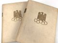 "XI.Olympiade Berlin 1936 Amtlicher Bericht Band I und Band II" über 1200 Seiten, DIN A4, gebraucht