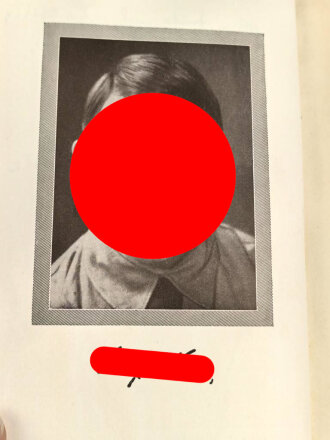 Adolf Hitler "Mein Kampf" blaue Ganzleinenausgabe von 1942 mit Widmung im Schuber