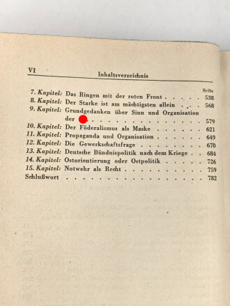 Adolf Hitler "Mein Kampf" blaue Ganzleinenausgabe von 1942 mit Widmung im Schuber