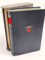 Adolf Hitler "Mein Kampf" blaue Ganzleinenausgabe von 1942 mit Widmung im Schuber