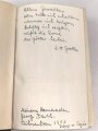Adolf Hitler "Mein Kampf" blaue Ganzleinenausgabe von 1942 mit Widmung im Schuber