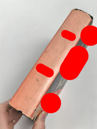 Adolf Hitler "Mein Kampf" Volksausgabe Ganzleinen von 1938, im Schutzumschlag, gebraucht