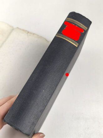 Adolf Hitler "Mein Kampf" Volksausgabe Ganzleinen von 1938, im Schutzumschlag, gebraucht