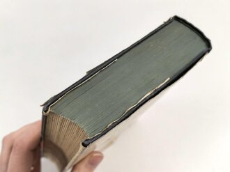 Adolf Hitler "Mein Kampf" Volksausgabe Ganzleinen von 1938, im Schutzumschlag, gebraucht