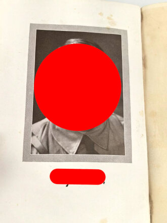 Adolf Hitler "Mein Kampf" rote Ausgabe des Reichsbundes Deutscher Beamten von 1939 im Schutzumschlag, Überreicht von der NSDAP Ortsgruppe Graz Stadt, gebraucht