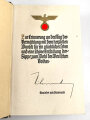 Adolf Hitler "Mein Kampf", Hochzeitsausgabe mit Vordruck des Gau Steiermark von 1938 im Schuber, dieser defekt