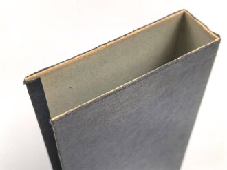 Adolf Hitler "Mein Kampf", blaue Ganzleinenausgabe von 1938 in nicht zugehörigem Schuber, dieser defekt