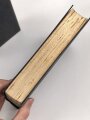 Adolf Hitler "Mein Kampf", blaue Ganzleinenausgabe von 1938 in nicht zugehörigem Schuber, dieser defekt