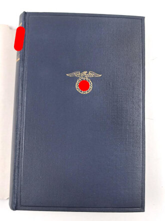 Adolf Hitler "Mein Kampf" Volksausgabe Ganzleinen von 1938, im Schutzumschlag, gebraucht