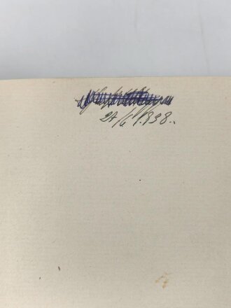 Adolf Hitler "Mein Kampf" Volksausgabe Ganzleinen von 1938, im Schutzumschlag, gebraucht
