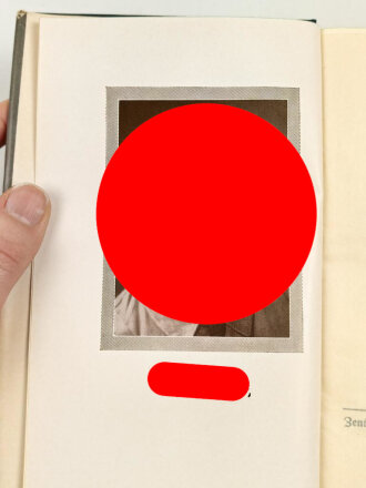 Adolf Hitler "Mein Kampf" Volksausgabe Ganzleinen von 1938, im Schutzumschlag, gebraucht