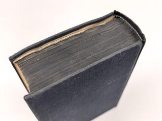Adolf Hitler "Mein Kampf - Mijn Kamp" blaue Ganzleinenausgabe auf niederländisch, Umschlag fast komplett lose, wasserschaden