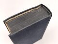 Adolf Hitler "Mein Kampf - Mijn Kamp" blaue Ganzleinenausgabe auf niederländisch, Umschlag fast komplett lose, wasserschaden