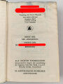 Adolf Hitler "Mein Kampf - Mijn Kamp" blaue Ganzleinenausgabe auf niederländisch, Umschlag fast komplett lose, wasserschaden