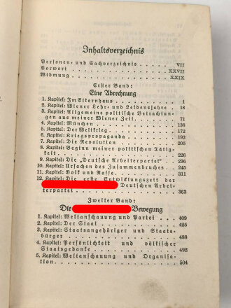 Adolf Hitler "Mein Kampf", blaue Ganzleinenausgabe von 1934