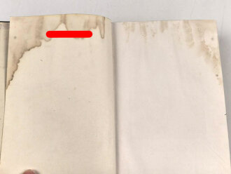 Adolf Hitler "Mein Kampf", blaue Ganzleinenausgabe von 1938, Wasserschaden
