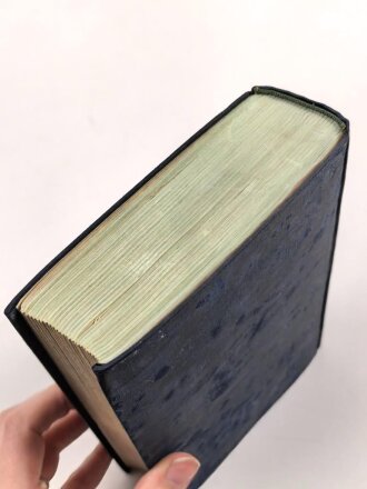 Adolf Hitler "Mein Kampf", blaue Ganzleinenausgabe von 1938, Wasserschaden