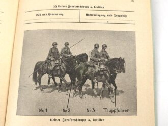 D 700 "Gerätenachweis für einen kleinen Fernsprechtrupp a" datiert 1942, 27 Seiten, DIN A5, Nachdruck