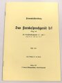 "Das Fernbesprechgerät bf" datiert 1937, 9 Seiten, DIN A5, , neuzeitliche Kopie