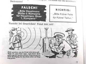 D 1037/5 "Gebrauchsanleitung für den Kleinfunksprecher d" datiert 1944, 16 Seiten, DIN A5, Nachdruck, Umschlag lose
