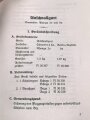 Luftwaffe, L. Dv. 289 "Gerätevorschrift für Anschnallgurt" datiert 1944, 8 Seiten, DIN A5, Nachdruck