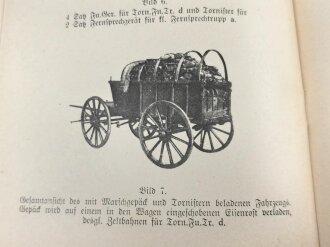 D 761 "Merkblatt für die Beladung eines leichten Feldwagens (Hf 1/1) mit Nachrichtengerät" datiert 1938, 7 Seiten, DIN A5, , neuzeitliche Kopie