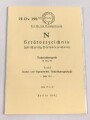 H.Dv. 398 "N Geräteverzeichnis Nachrichtengerät Teil 5" datiert 1942, 50 Seiten, DIN A5, Nachdruck, Seiten lose