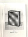 L.Dv. 419/4d "Der große Feldklappenschrank als 0B/Sb Vielsachortsvermittlung mit Fernplatz" datiert 1937, 74 Seiten mit vielen Anlagen, DIN A5, , neuzeitliche Kopie