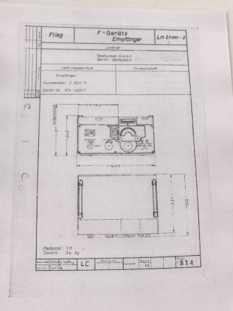 "Luft-Boden-Einheitsempfänger E52" Teil III, Ringbuch, über DIN A4