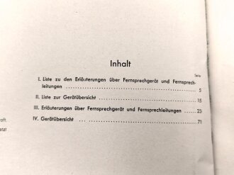 L. Dv. 703/3a "Luftnachrichtentruppe Teil 3, Heft a" datiert 1942, über 300 Seiten, DIN A4, neuzeitliche Fotokopie