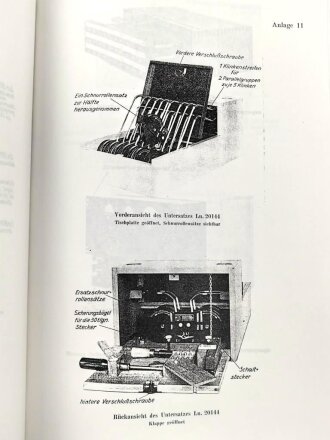 D. (Luft) T. 9217 "Luftnachrichtentruppe - Der Klinkenschrank Fu 40 (Ln. 20 141)" datiert 1942, ca.100 Seiten, DIN A4, Nachdruck