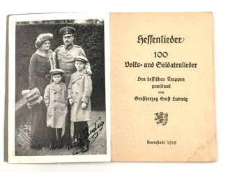 1. Weltkrieg "Hessenlieder 100 Volks- und...