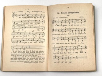 1. Weltkrieg "Hessenlieder 100 Volks- und Soldatenlieder den hessischen Truppen gewidmet von Großherzog Ernst Ludwig" datiert 1915, DIN A6, 67 Seiten