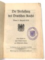 "Die Verfassung des Deutschen Reichs" datiert 1924, 48 Seiten, DIN A6