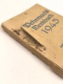 "Wermacht Merkbuch 1945"  48 Seiten, unter DIN A6, stark gebraucht