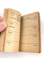 "Wermacht Merkbuch 1945"  48 Seiten, unter DIN A6, stark gebraucht