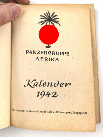 "Panzergruppe Afrika Kalender 1942"  168...