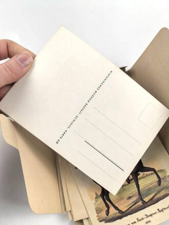 "Badische Uniformen aus zwei Jahrhunderten 1. und 2. Serie"  56 farbige Uniformpostkarten, vollständig